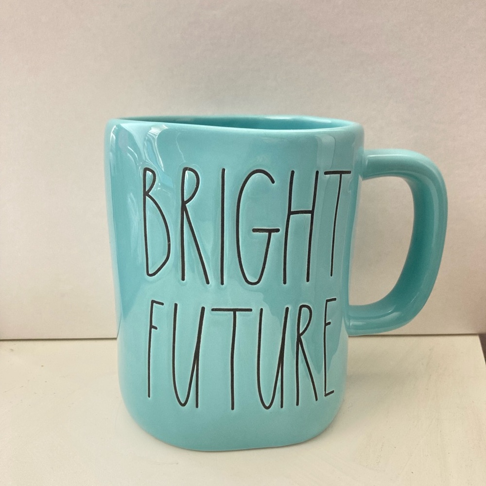 NWT Rae Dunn “Bright Future” Robin’s Egg color mug